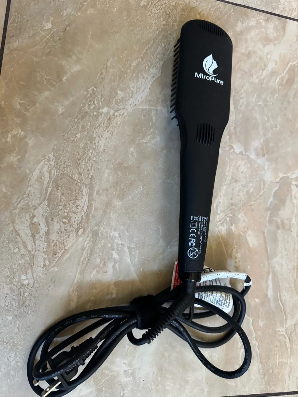 Miropure Ionic Heated Straightening Brush for Hair